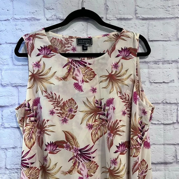 G by Giuliana Black Label Cross Front Blouse 1X Petite - Picture 3 of 10